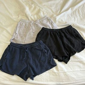 brandy melville/j galt shorts set of 3